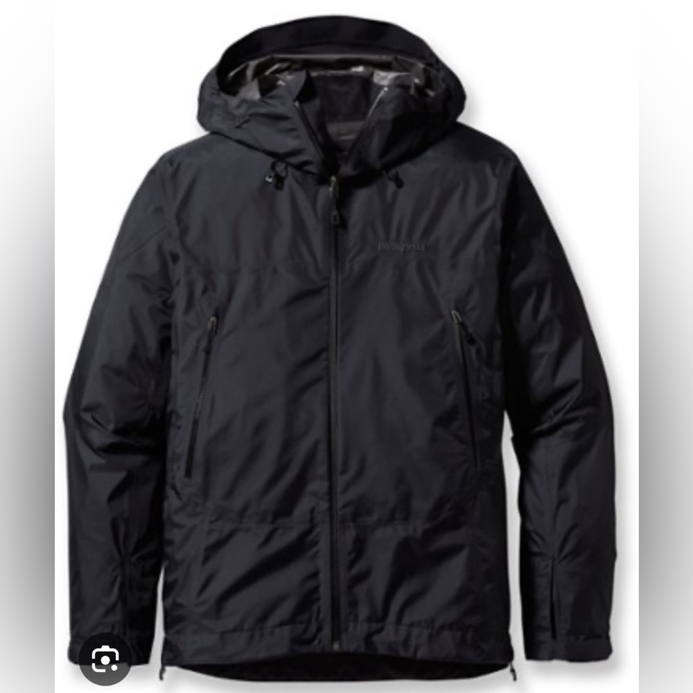 Patagonia Men Super Cell Goretex Gore-Tex Shell Jacket Small Black